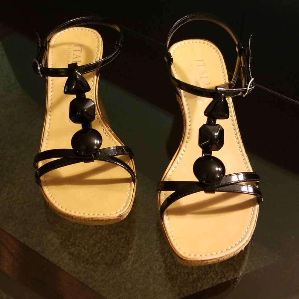 Italian Shoemakers Black Sandal